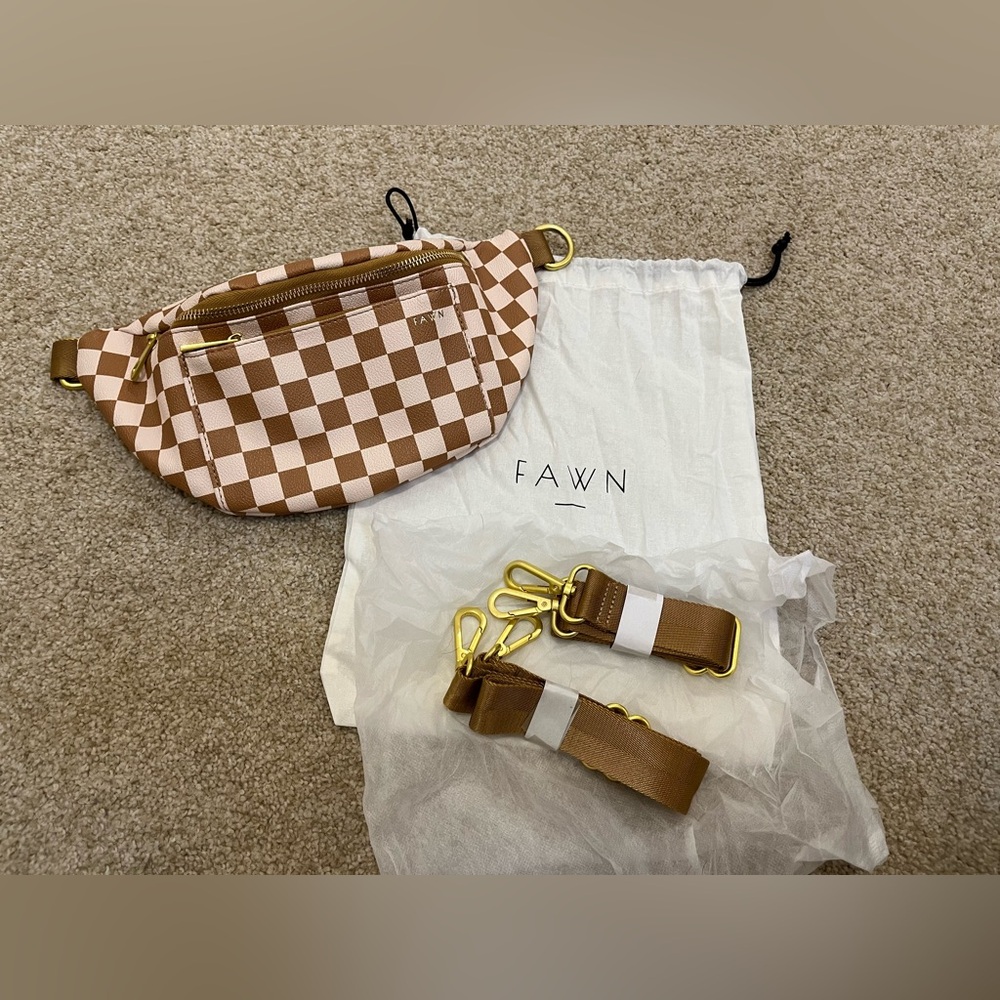 Fawn Design- The Fawny Pack in Tan Check